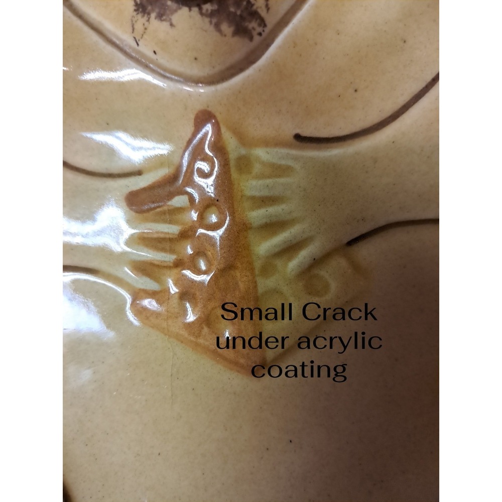 Vintage Yellow Mouse Cheese and Cracker CeramicDish Tray So Cute Decor Display - Picture 4 of 5